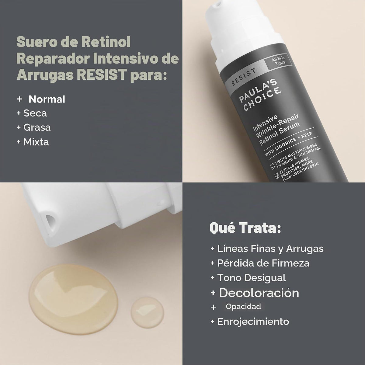 Paula\u2019s Choice RESIST Serum de retinol reparador de arrugas in...