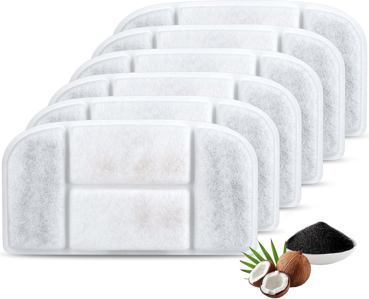 BOORCA Filtros para Fuente de Agua Inalámbrica para Gatos de 5L, 6...