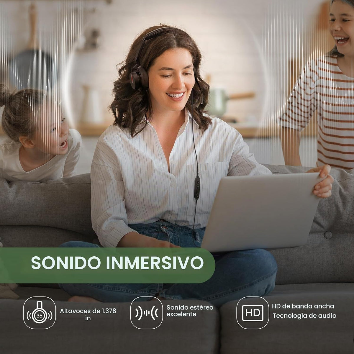 Yealink Auriculares con cable UH46,USB-C\/A, cancelación de ruido A...