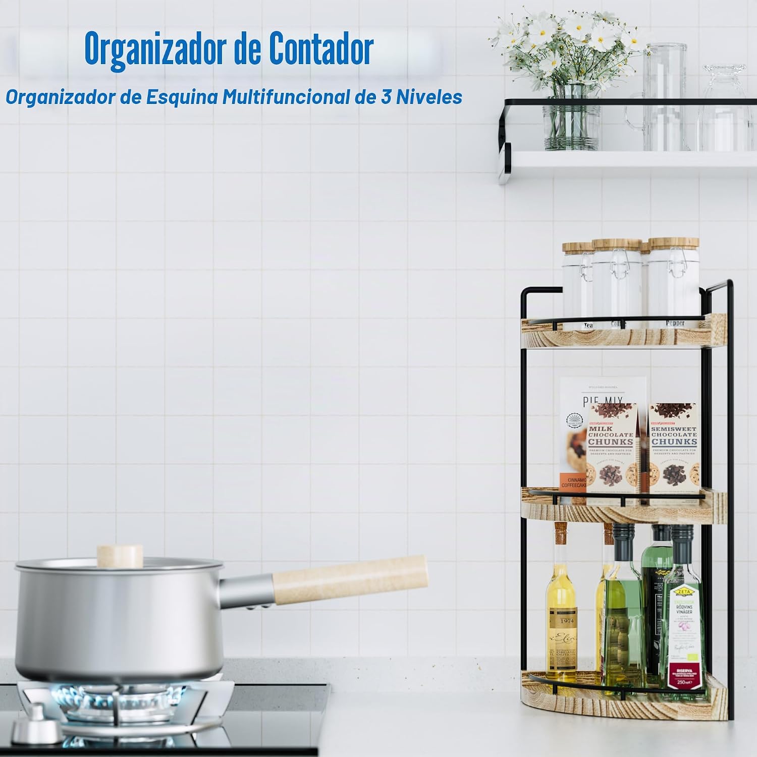 CeleVista Organizador de Rincón para Encimera de Baño, Organizador...