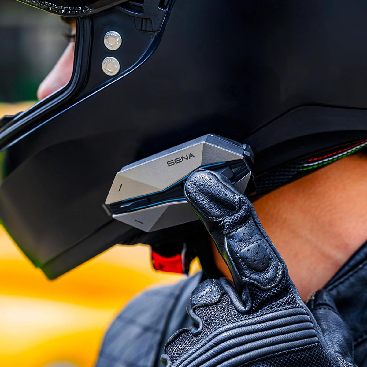 Intercomunicador con auriculares Bluetooth para casco de motociclet...