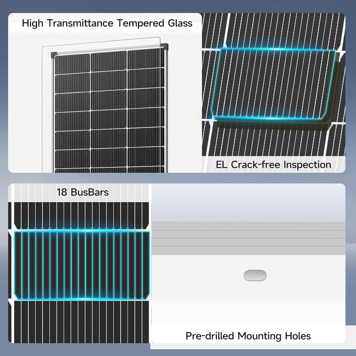 Paquete de 2 paneles solares de 400 W de 200 W Pro+,25% tipo N 18BB...
