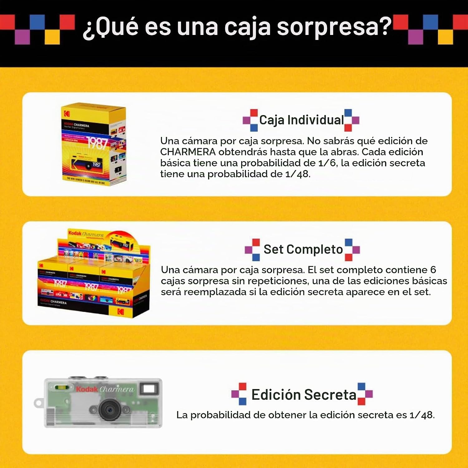 KODAK CHARMERA - Llavero para cámara digital, caja individual (1 un...