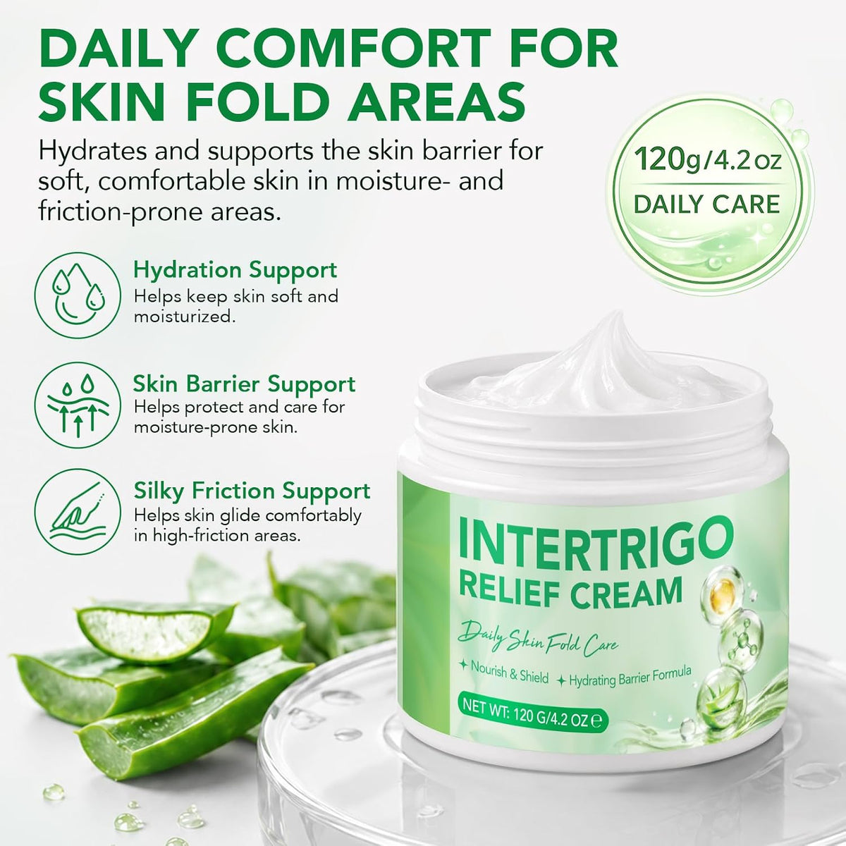 ReliCo Intertrigo Cream - Defensa de la humedad y la fricción para...