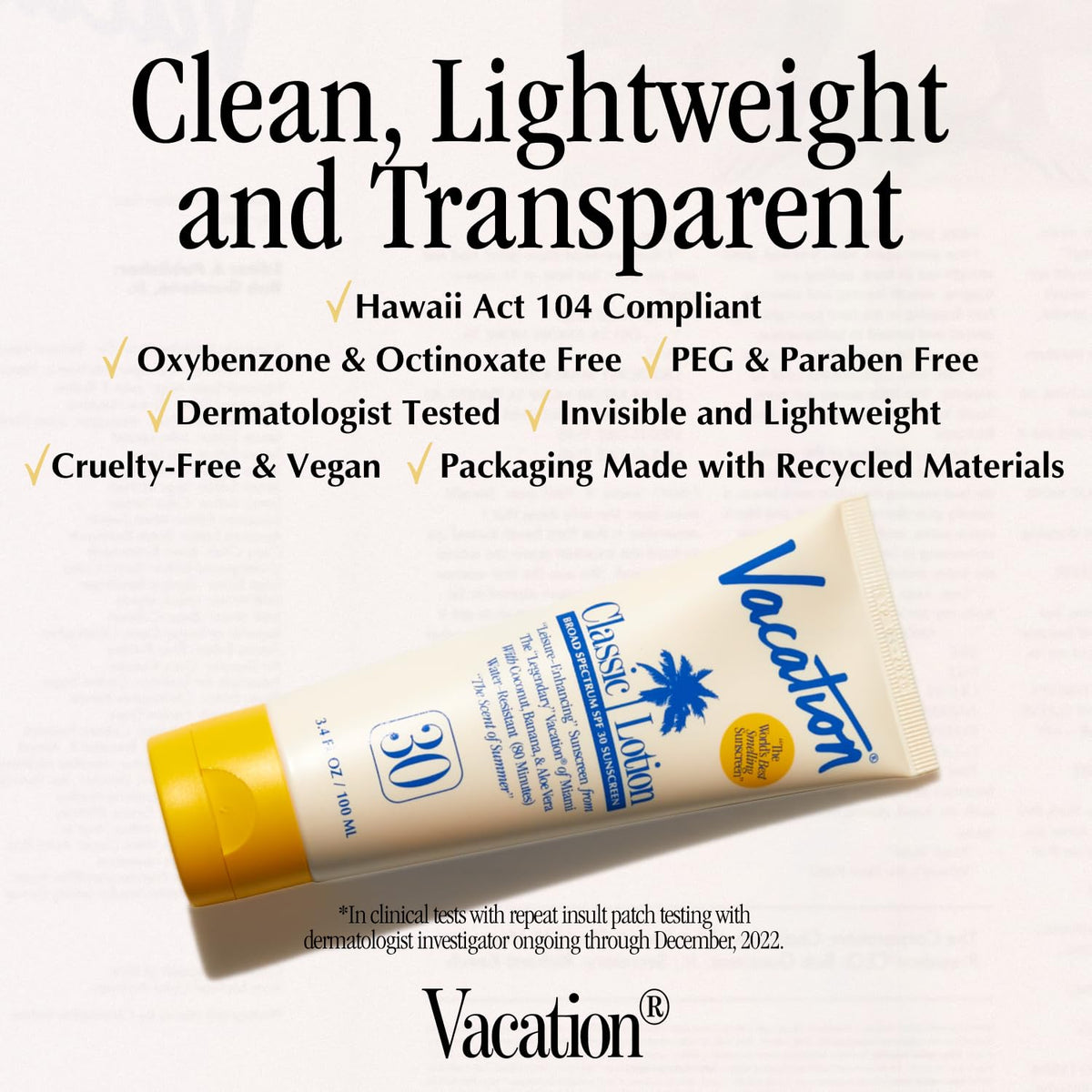 Paquete de loción protectora solar y ambientador Vacation Classic S...