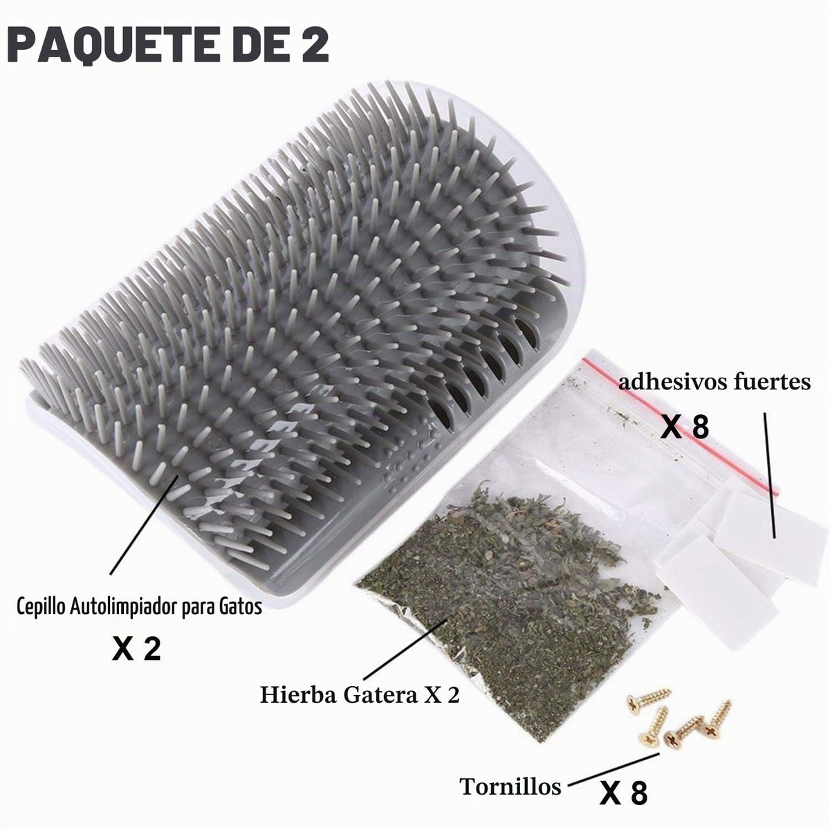 Peine de peluquero para gatos 3.0 más suave con hierba gatera, pein...