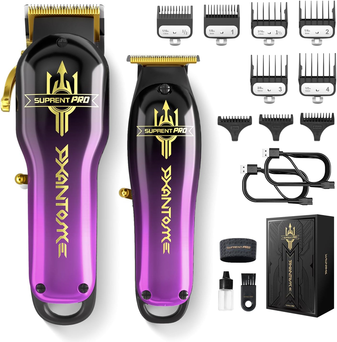 SUPRENT® PRO - Cortadora de pelo profesional para hombres, juego de...
