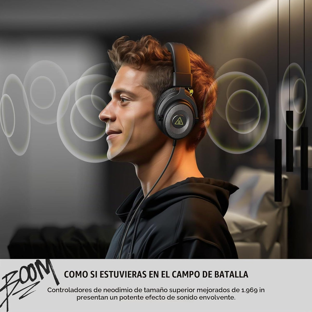 EKSA E900 - Auriculares con micrófono para PC, PS4, PS5, Xbox - Mic...