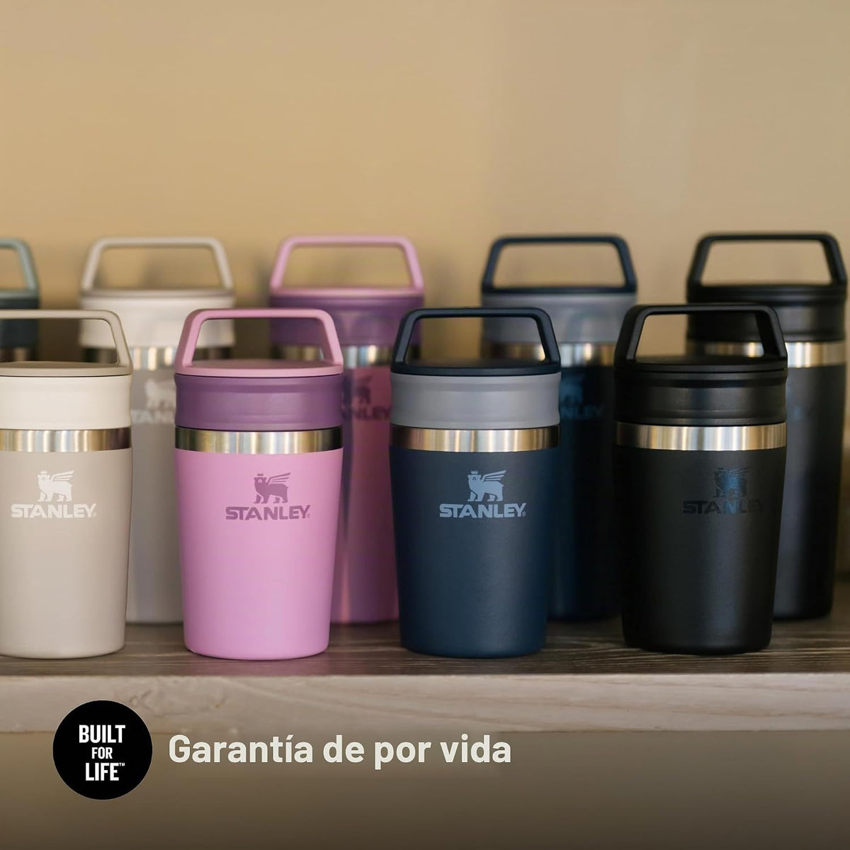 STANLEY 1913 Café to-Go Taza De Viaje 0.35L - Negro | Mantiene 4 ho...