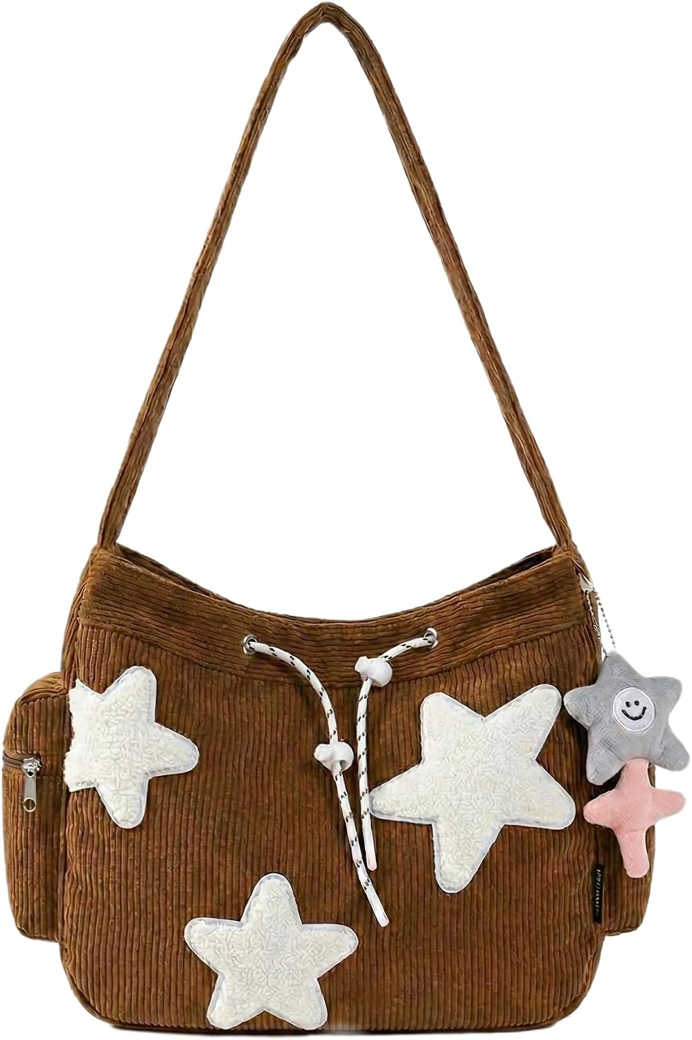 Bolso de mano con forma de estrella, diseño de mensajero estético, bolso de mano de gran capacidad, bolso de hombro casual cruzado