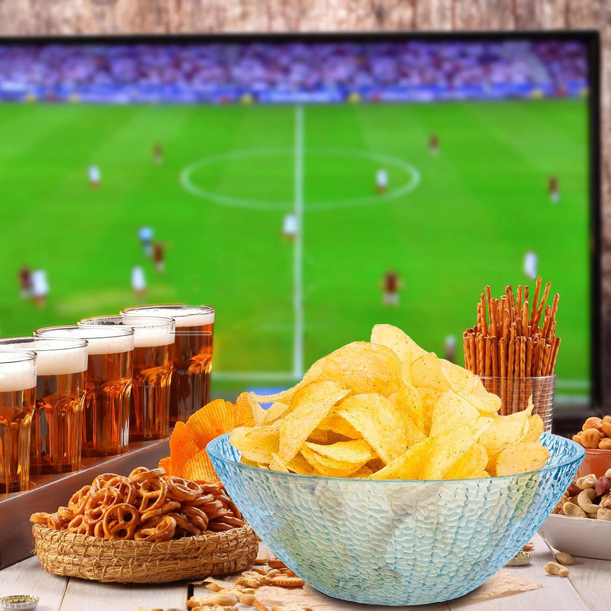 Frcctre Juego de 6 tazones grandes de plástico para mezclar, cuenco...