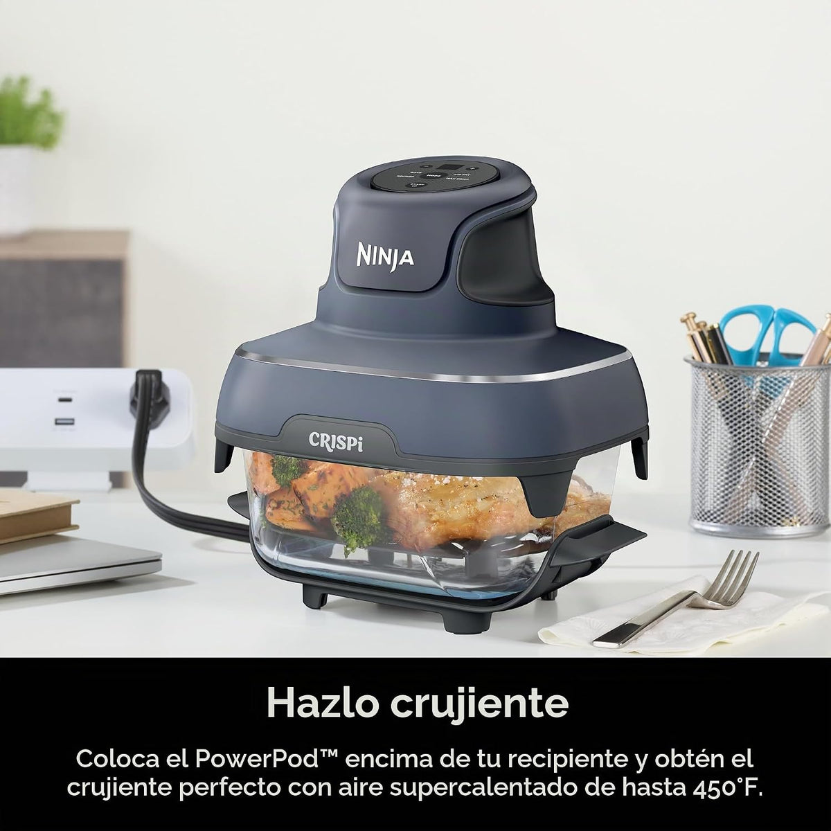 Ninja Juego de 6 recipientes de 2 paquetes de vidrio CleanCrisp par...