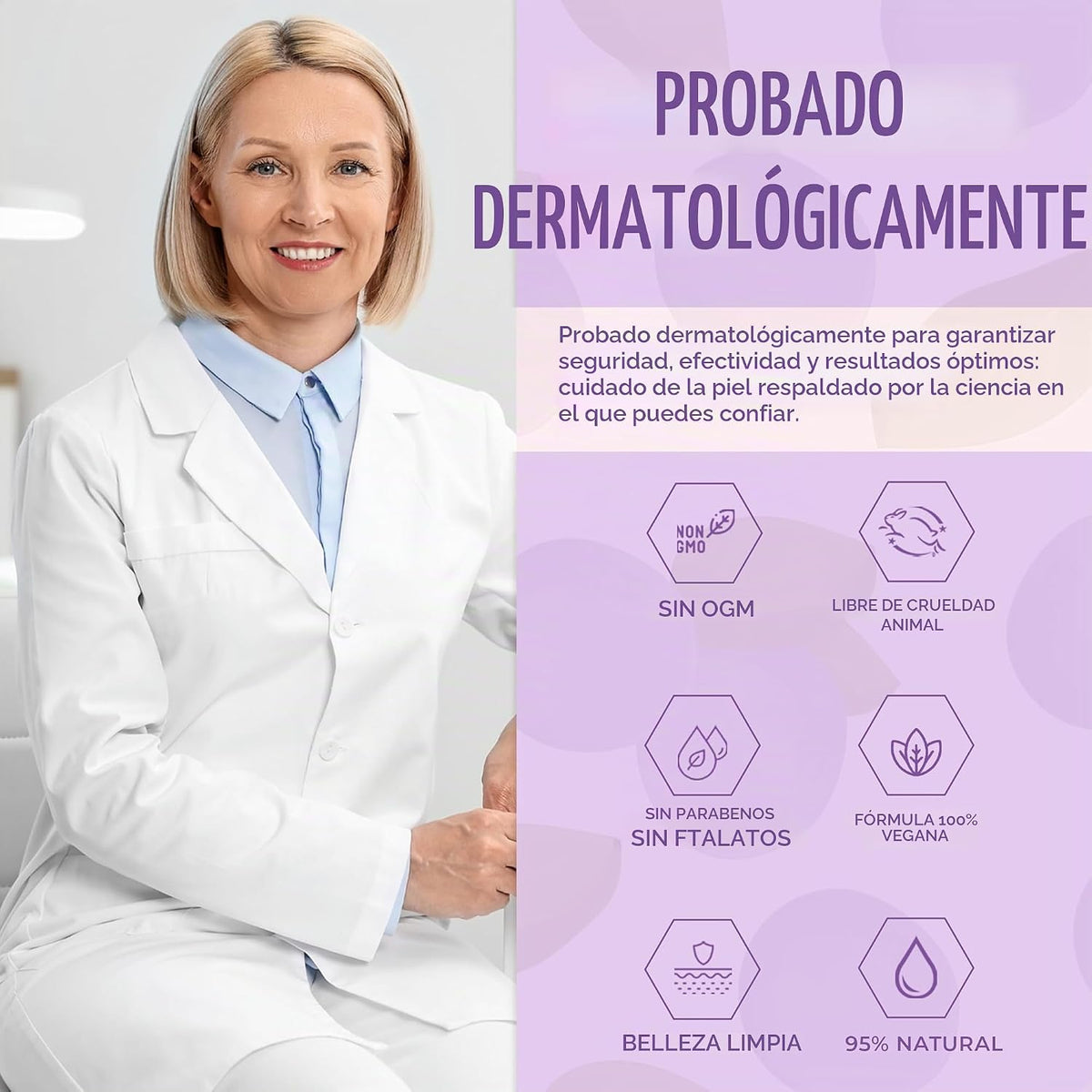 Clear Visage Suero facial de colágeno y vitamina E, probado por der...
