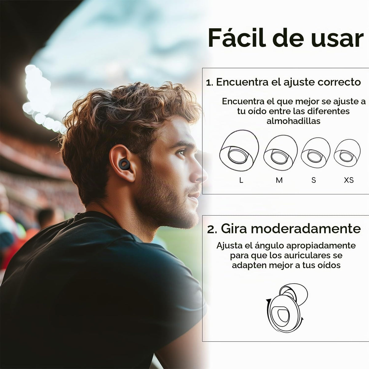 Tapones para los oídos con cancelación de ruido para dormir y conce...