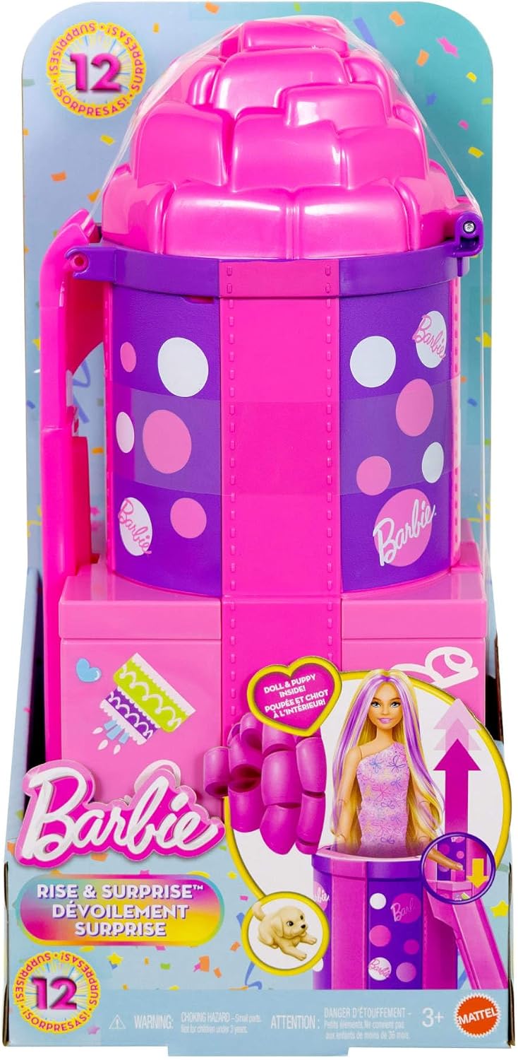 Barbie Muñeca y accesorios Rise &amp; Surprise | Muñeca de moda, se...