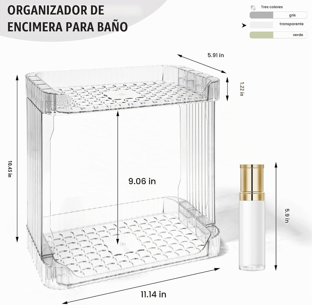 TENDER EPOCH Organizador de mostrador de baño, organizador de cosmé...