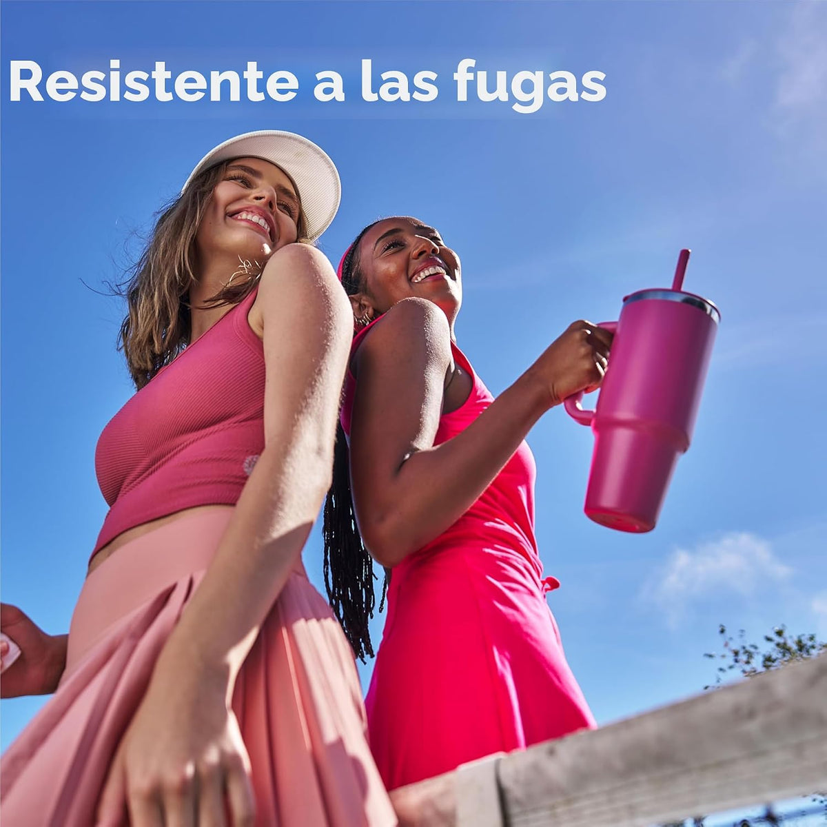 Hydro Flask Vaso de viaje con asa, tapa y pajita, acero inoxidable...