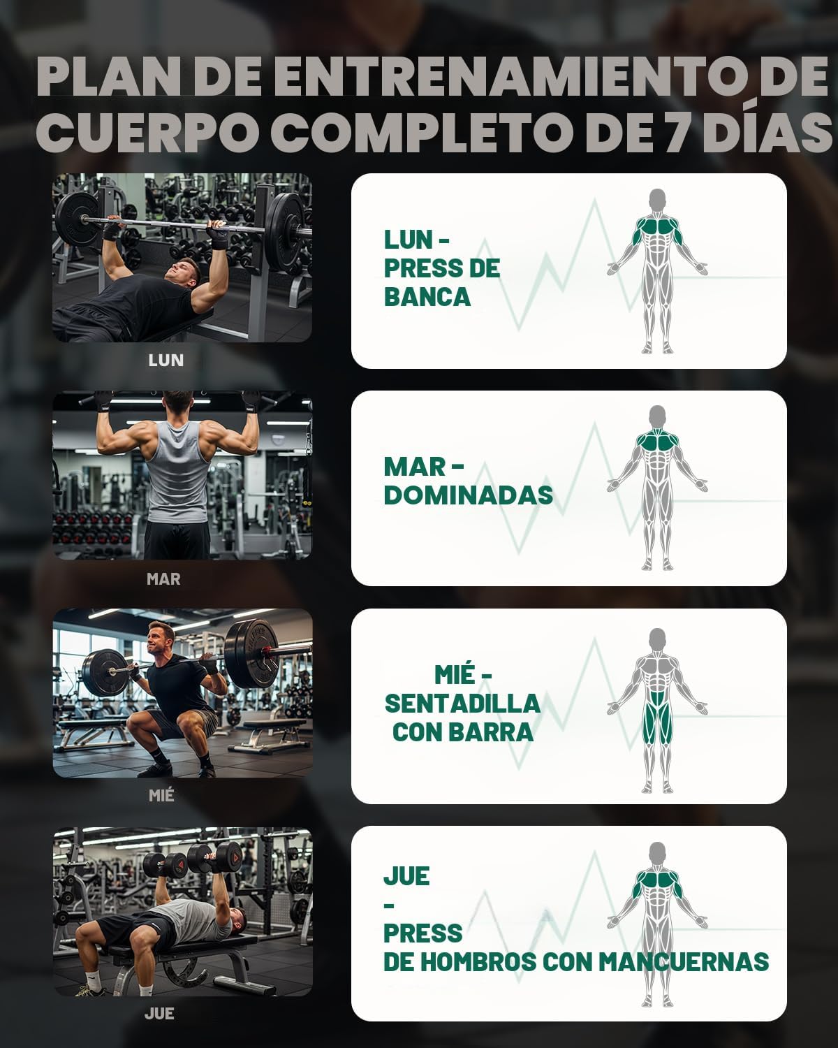 Trideer Guantes de entrenamiento para hombres, guantes para levanta...