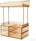 SNSLXH Organizador de maquillaje de 4 cajones, 4 niveles, organizad...