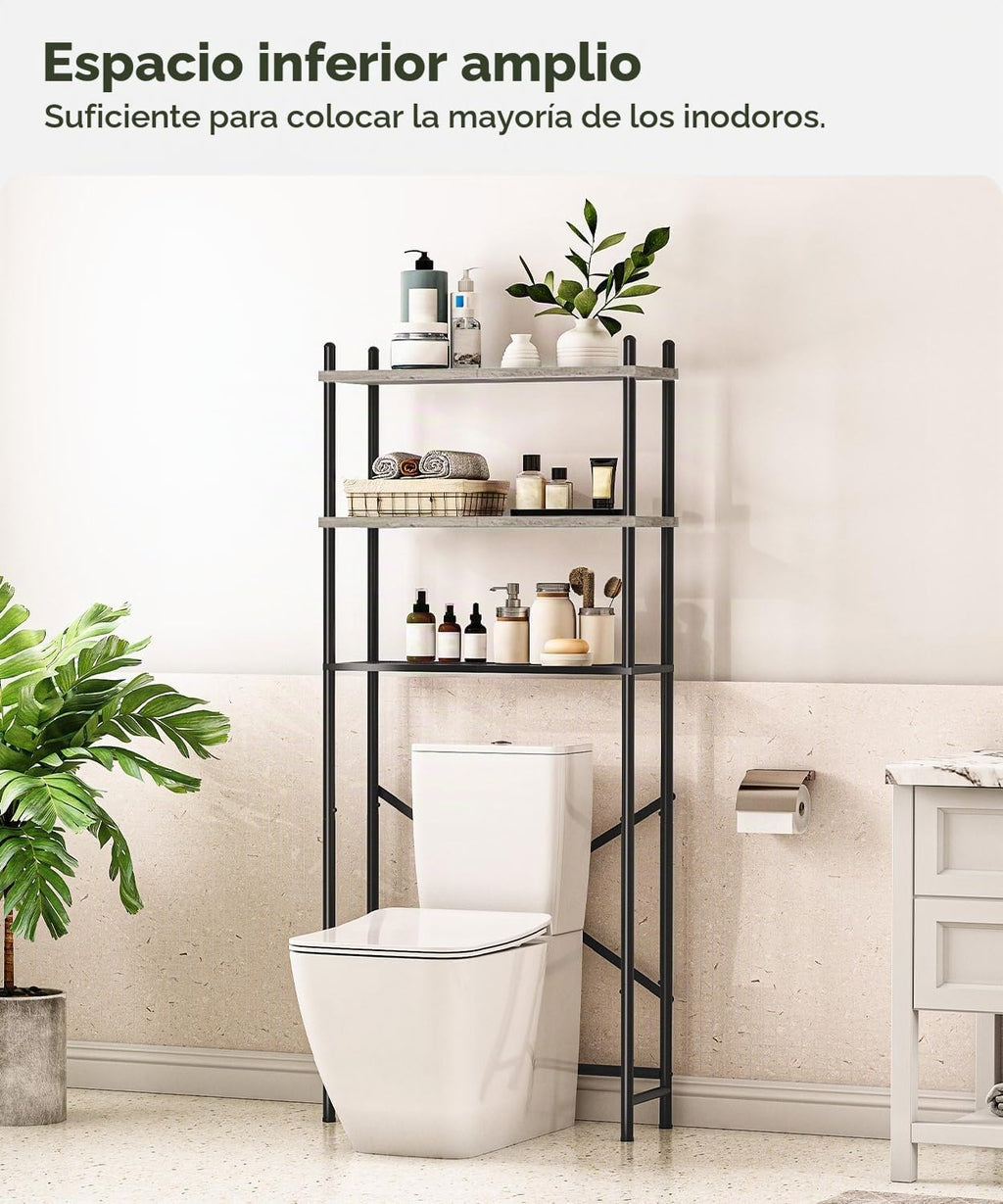 HOOBRO Almacenamiento Sobre el Inodoro, Organizador de Baño de 3 Ni...