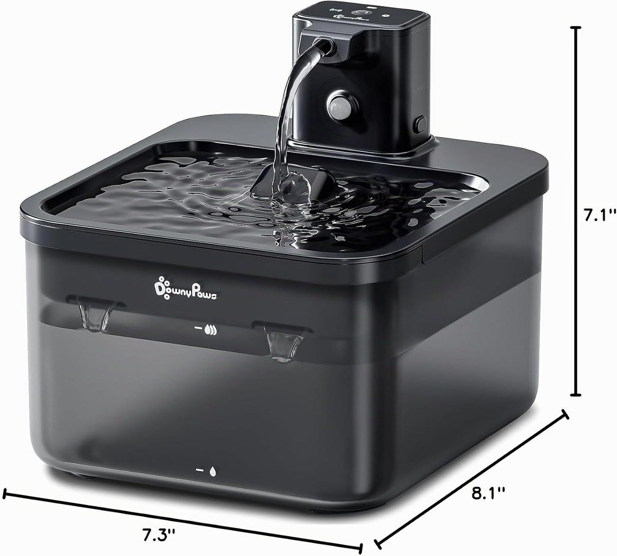 Fuente de agua para gatos DownyPaws Inalámbrica, 84oz\/2.5L Fursink...