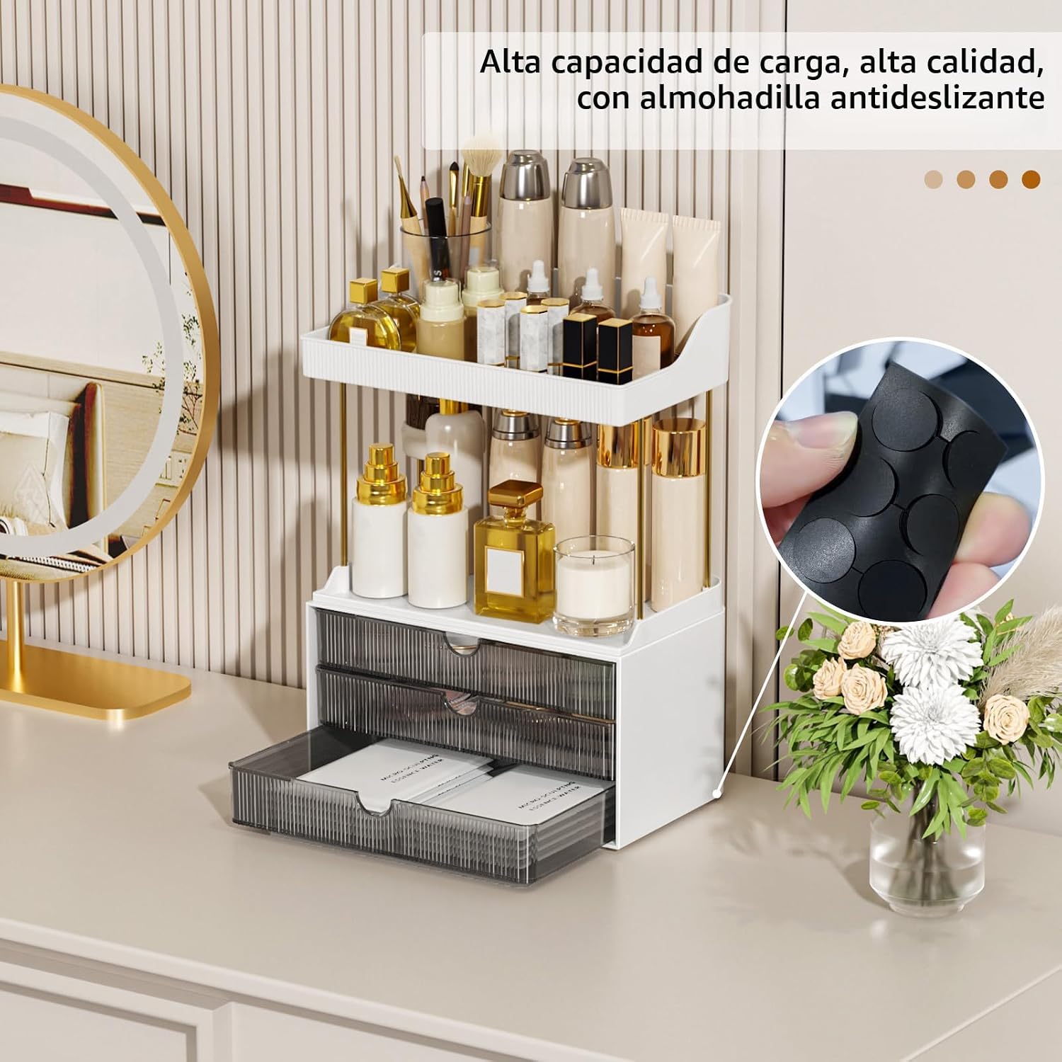 StorBin Fuerte Organizador de Mostrador de Baño con 3 Cajones, Orga...
