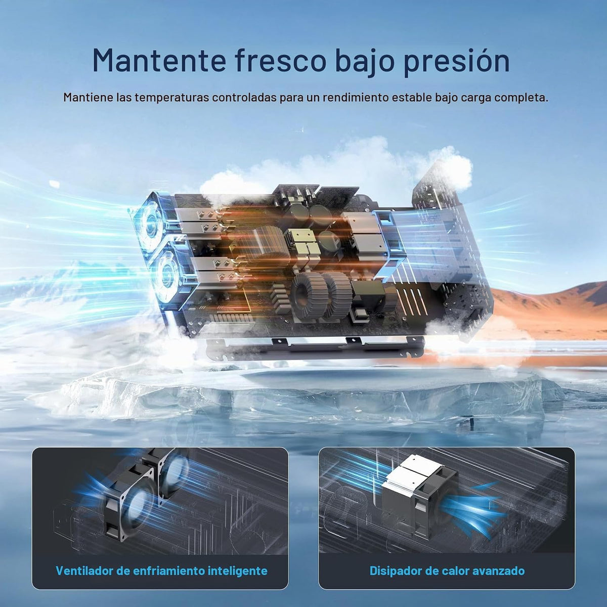 Renogy Inversor P2 de onda sinusoidal pura de 2000W, convertidor de...