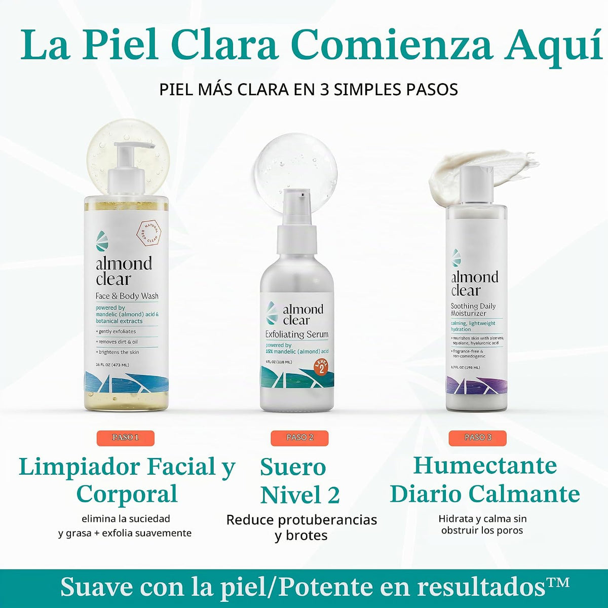 Almond Clear Suero de nivel 2 de ácido mandélico, tratamiento extra...