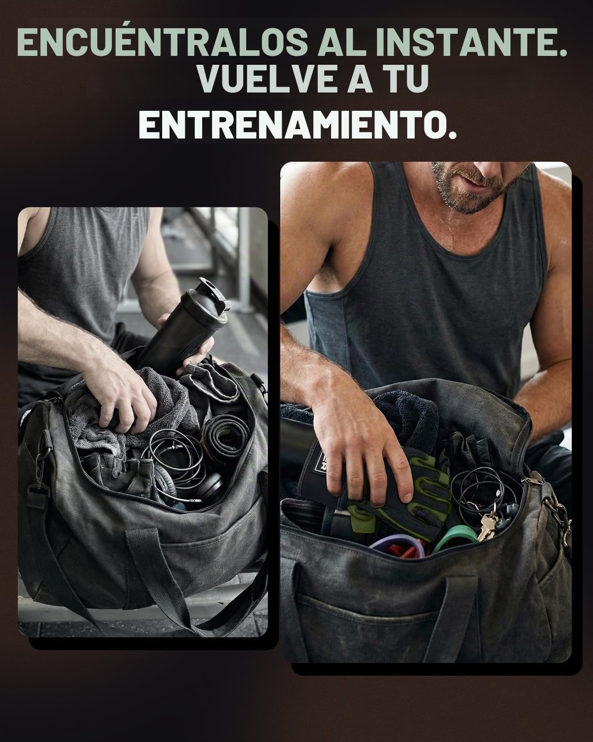 Trideer Guantes de entrenamiento para hombres, guantes para levanta...