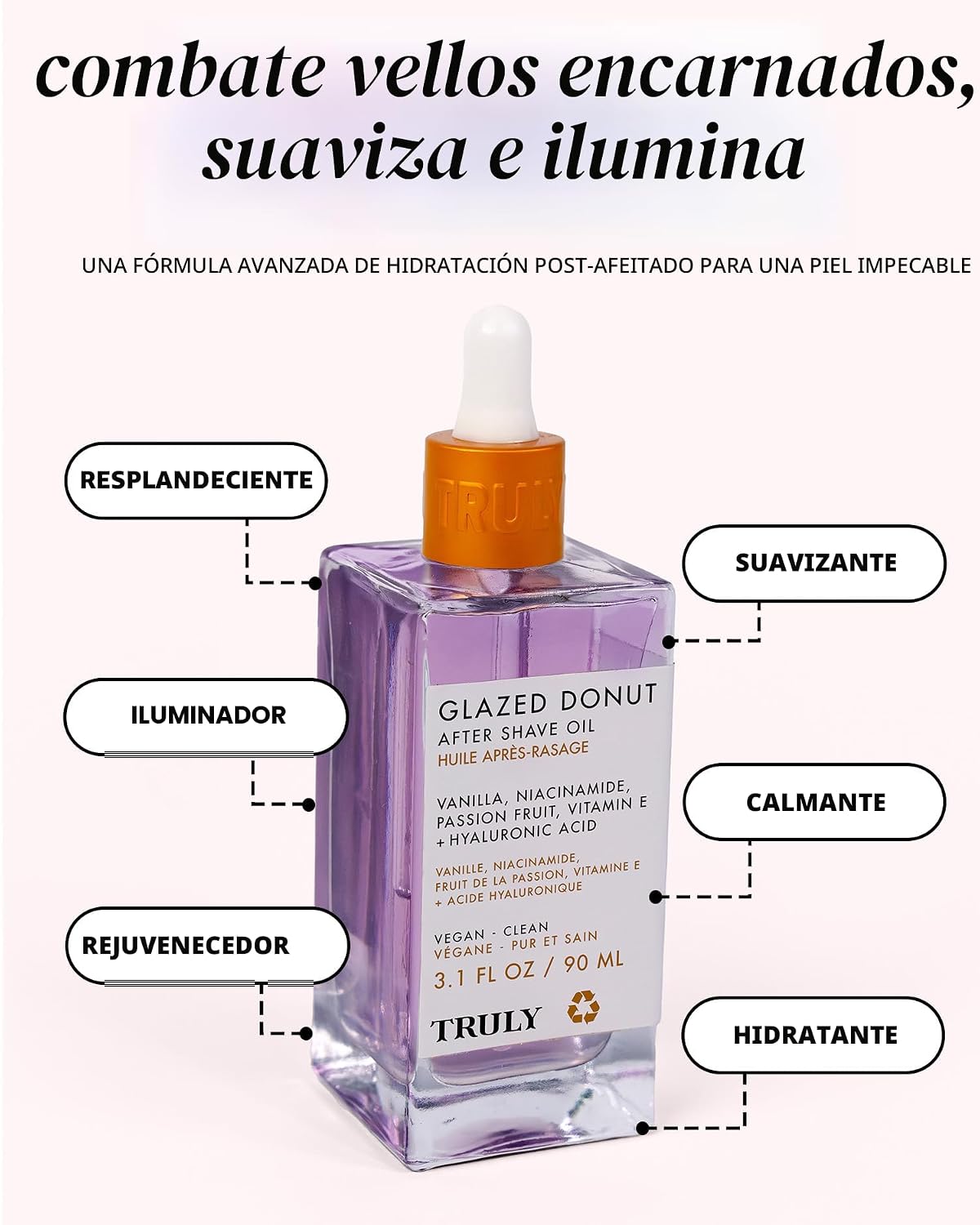 Truly Aceite para después del afeitado Beauty Luxury | Tratamiento...