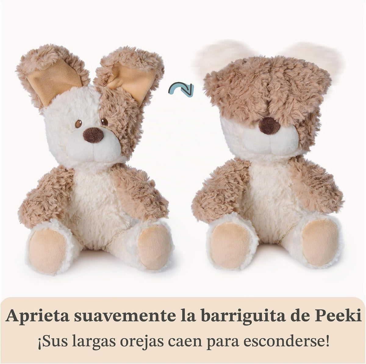 GUND Muñeco de peluche Baby Peek-a-Boo Peeki Puppy, animal de peluc...