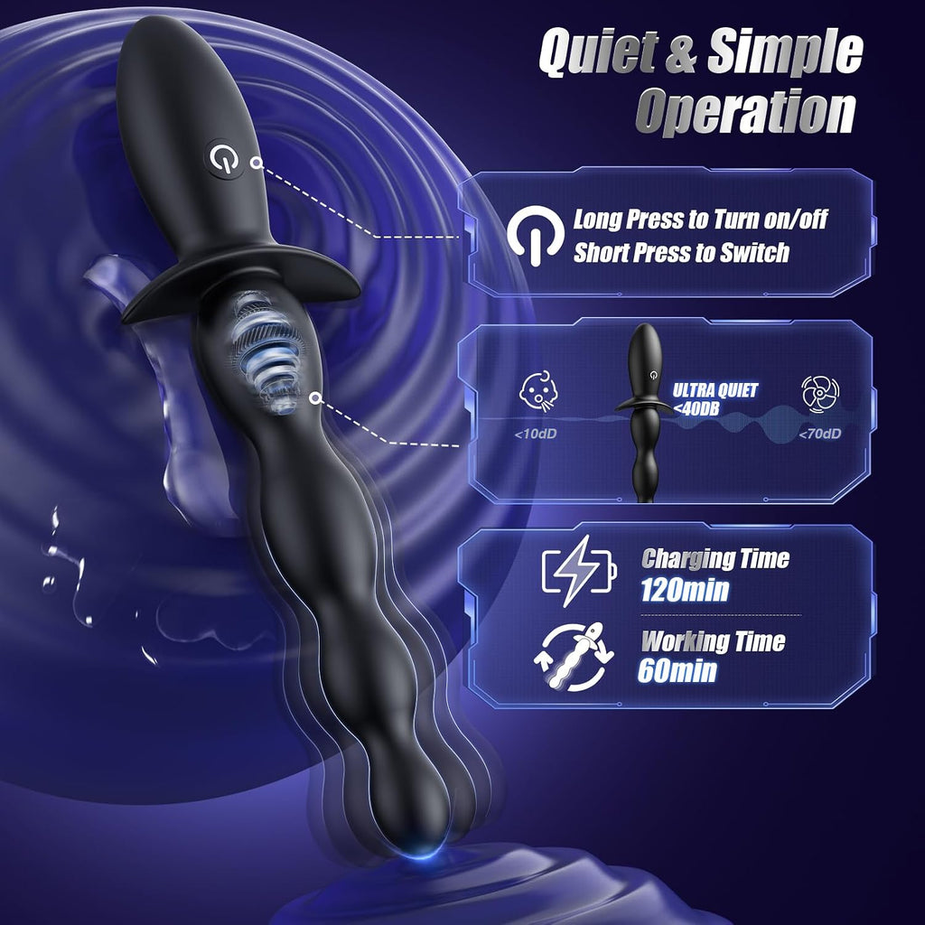 BEISAR Vibrador Anal Masajeador de Próstata - Apto para Principiant...