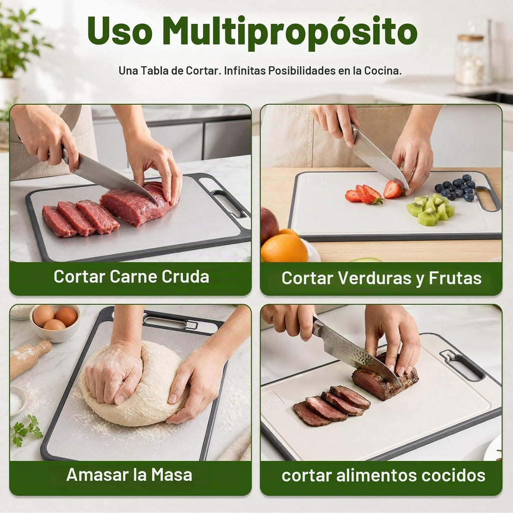 Tabla de cortar de titanio para cocina, tabla de cortar de titanio...