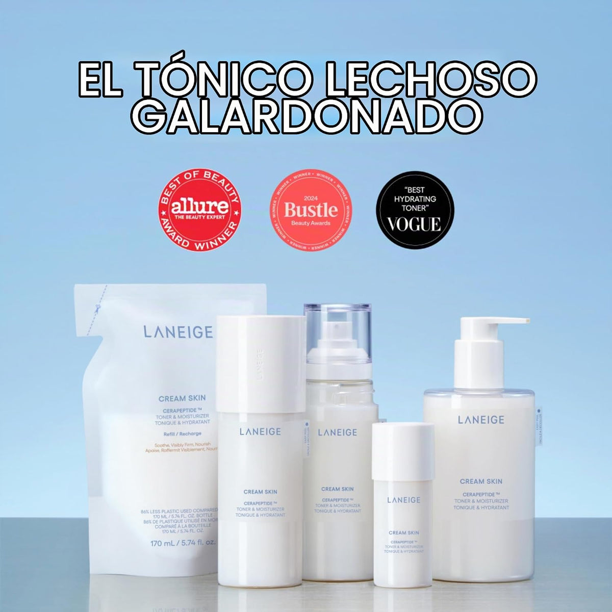 LANEIGE Tónico e hidratante para la piel en crema: Tóner lechoso co...
