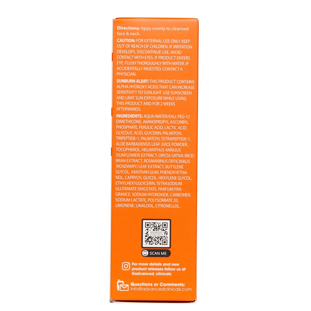 Advanced Clinicals Suero Iluminador de Vitamina C para el Rostro co...
