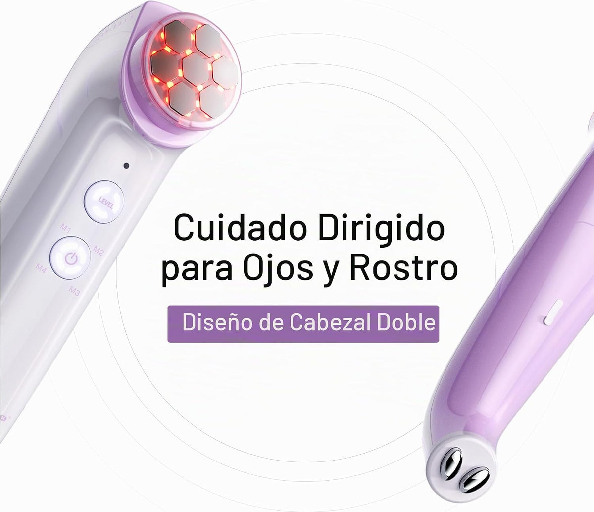 DermRays Dispositivo multifuncional de microcorriente con luz | EMS...