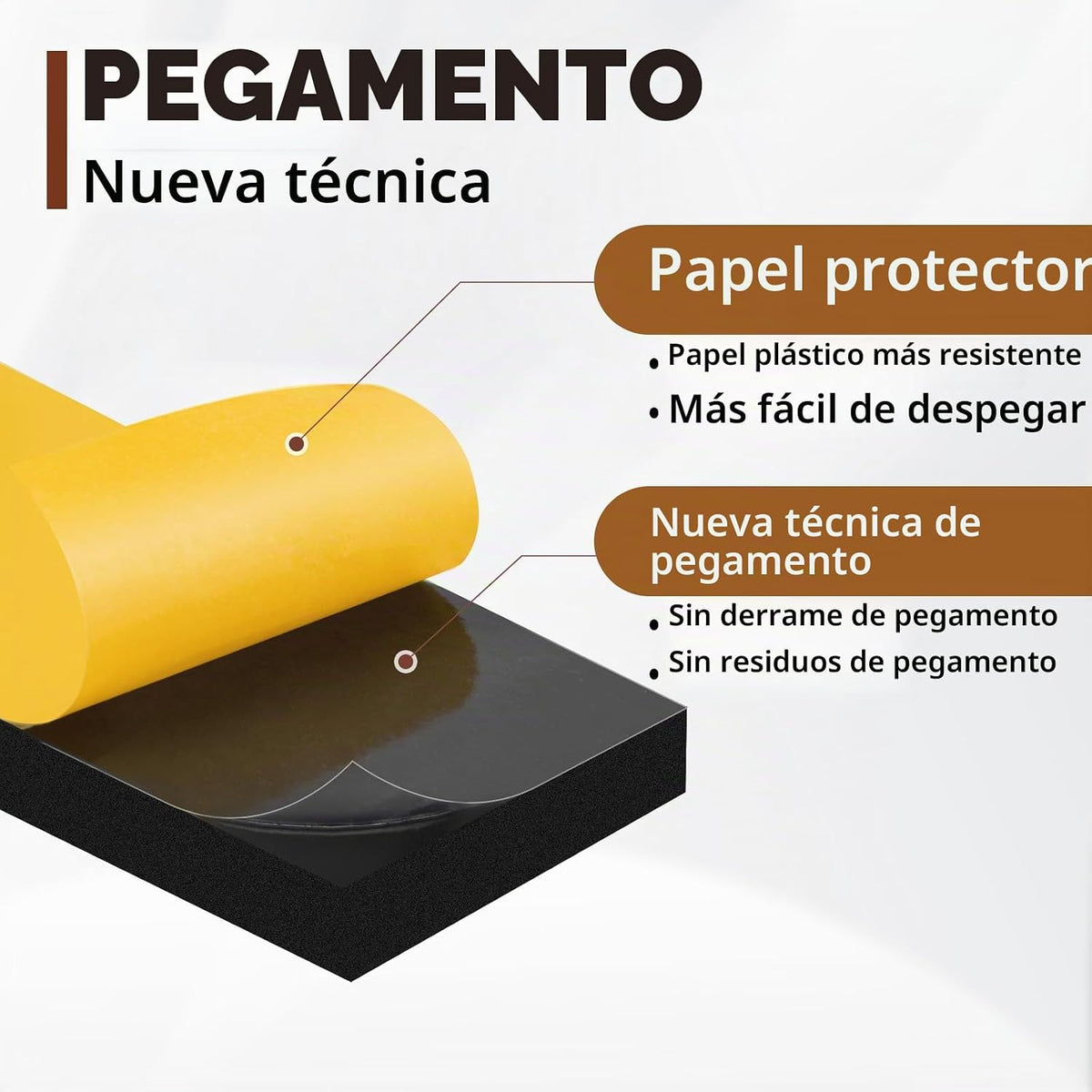 Yotache Cinta de espuma de goma de neopreno de 1 pulgada de ancho x...