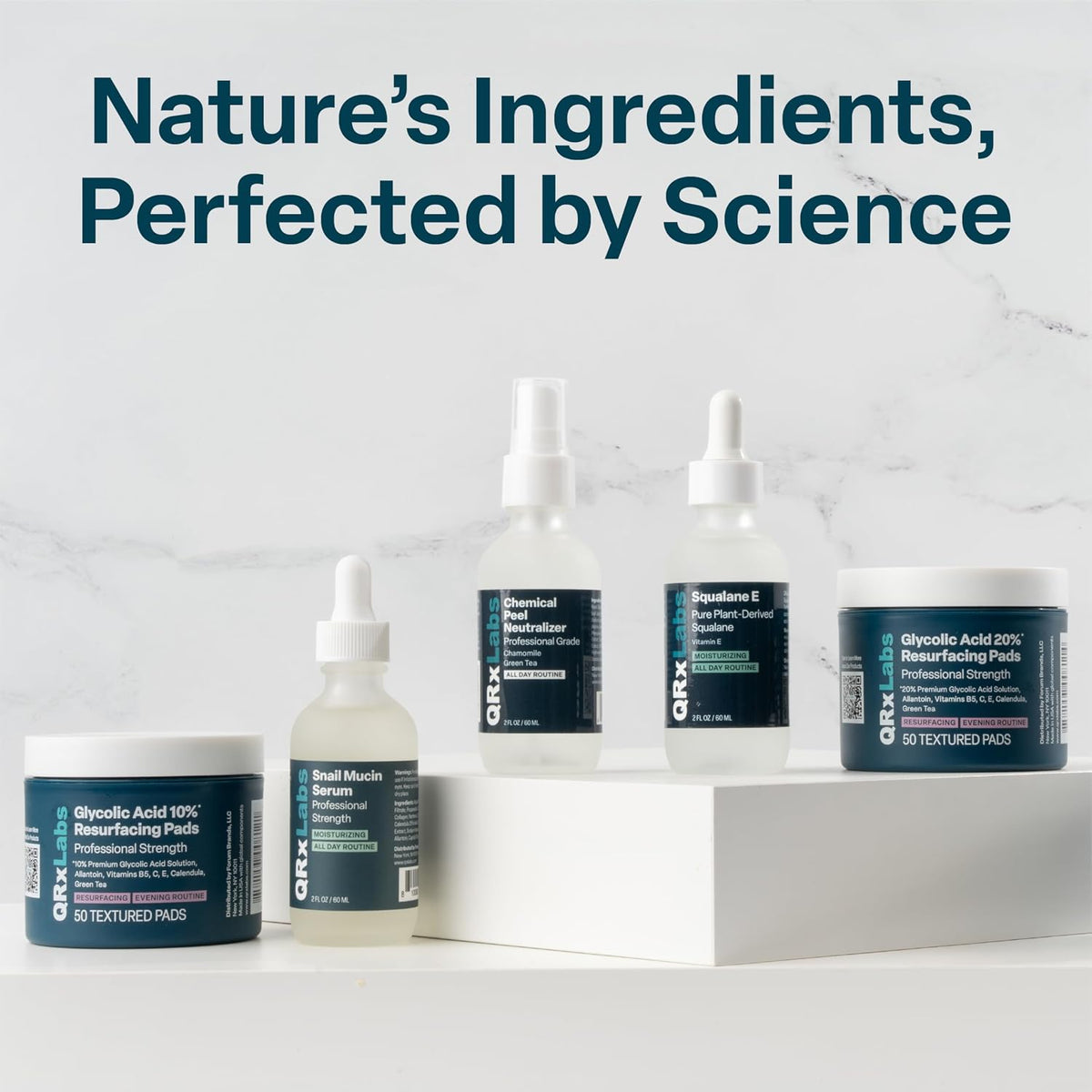 QRxLabs 1% retinol + 5% suero de niacinamida para cara y cuerpo - 2...