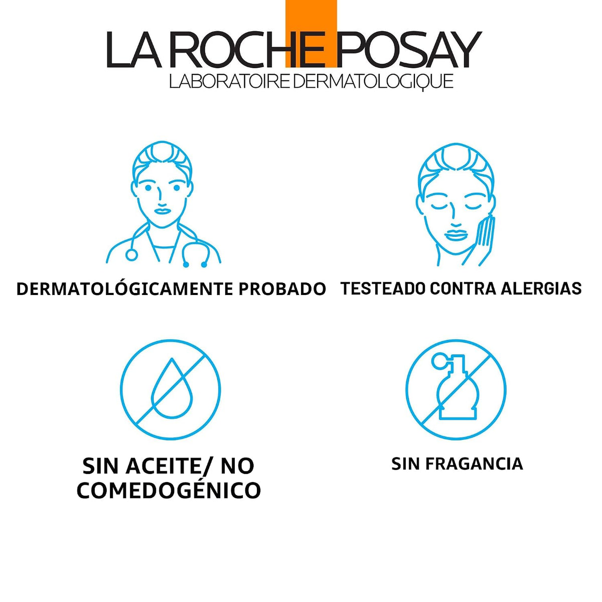 La Roche-Posay Anthelios Light Fluid Face Protector solar de amplio...