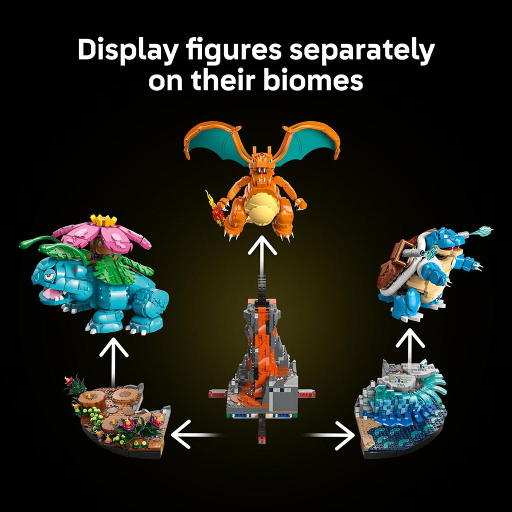 LEGO Pokémon Venusaur, Charizard y Blastoise - Juego de construcció...