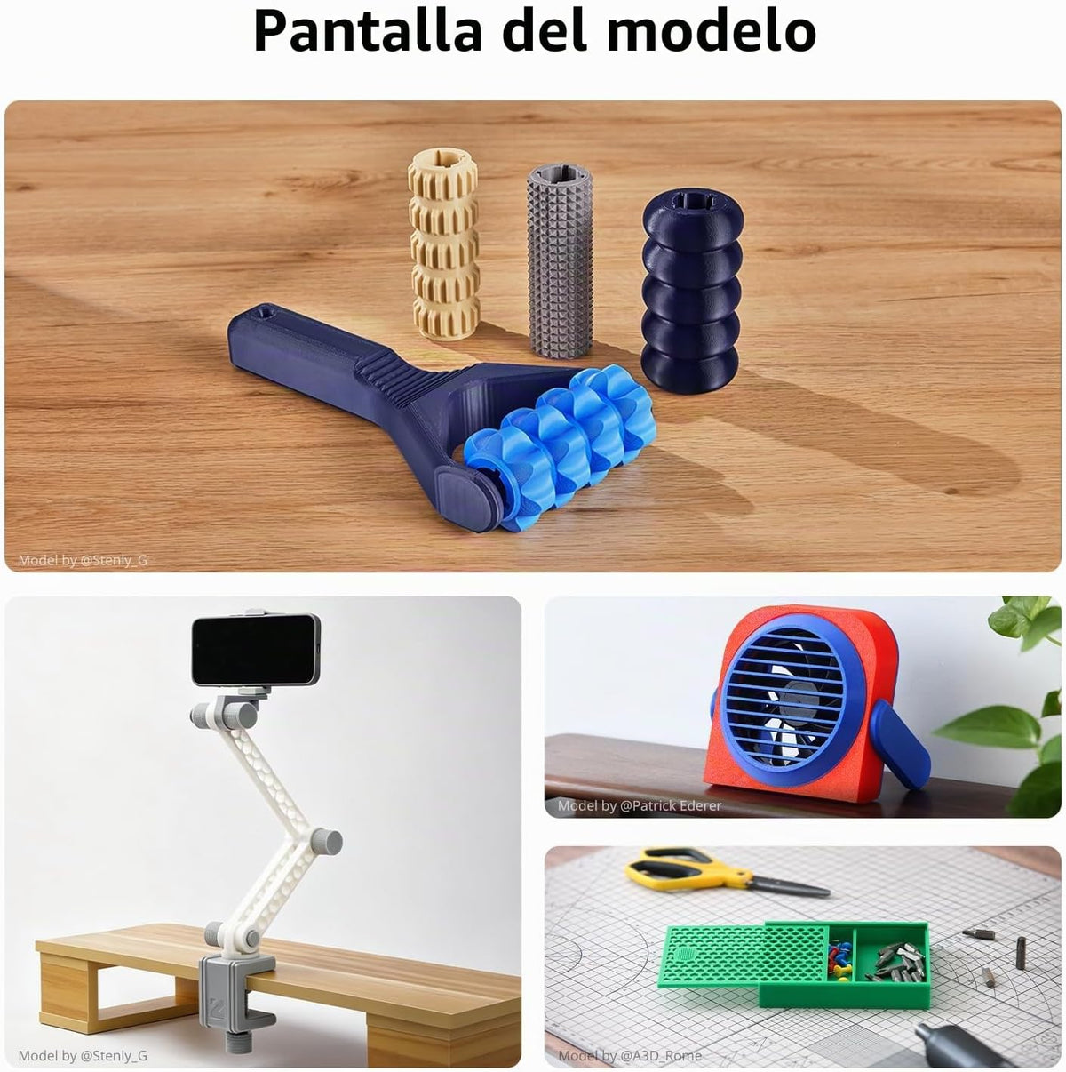 Anycubic Filamento ABS para impresora 3D de 1.75 mm, alta resistenc...