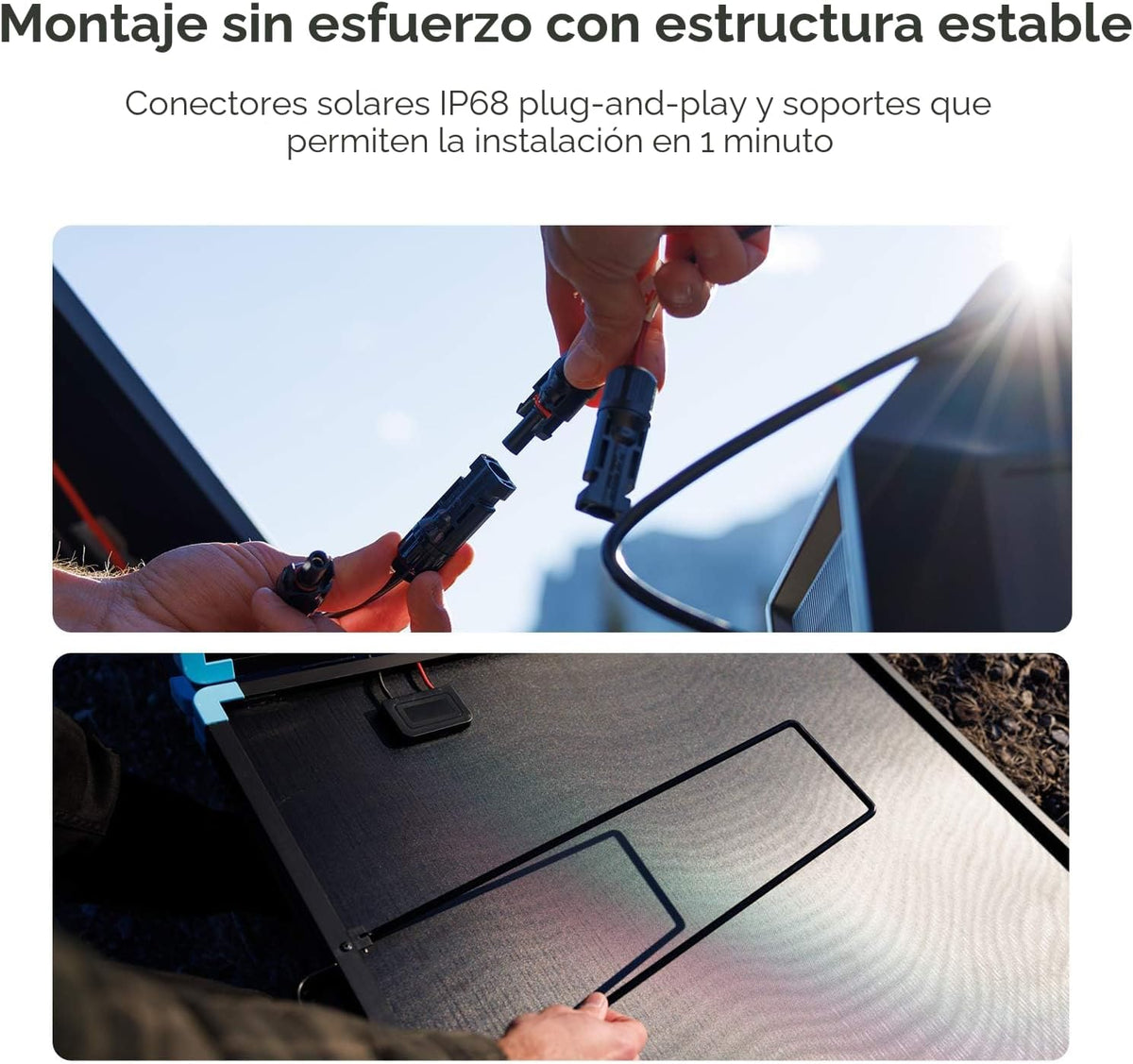 Renogy el panel solar portátil 400W, maleta plegable para las centr...