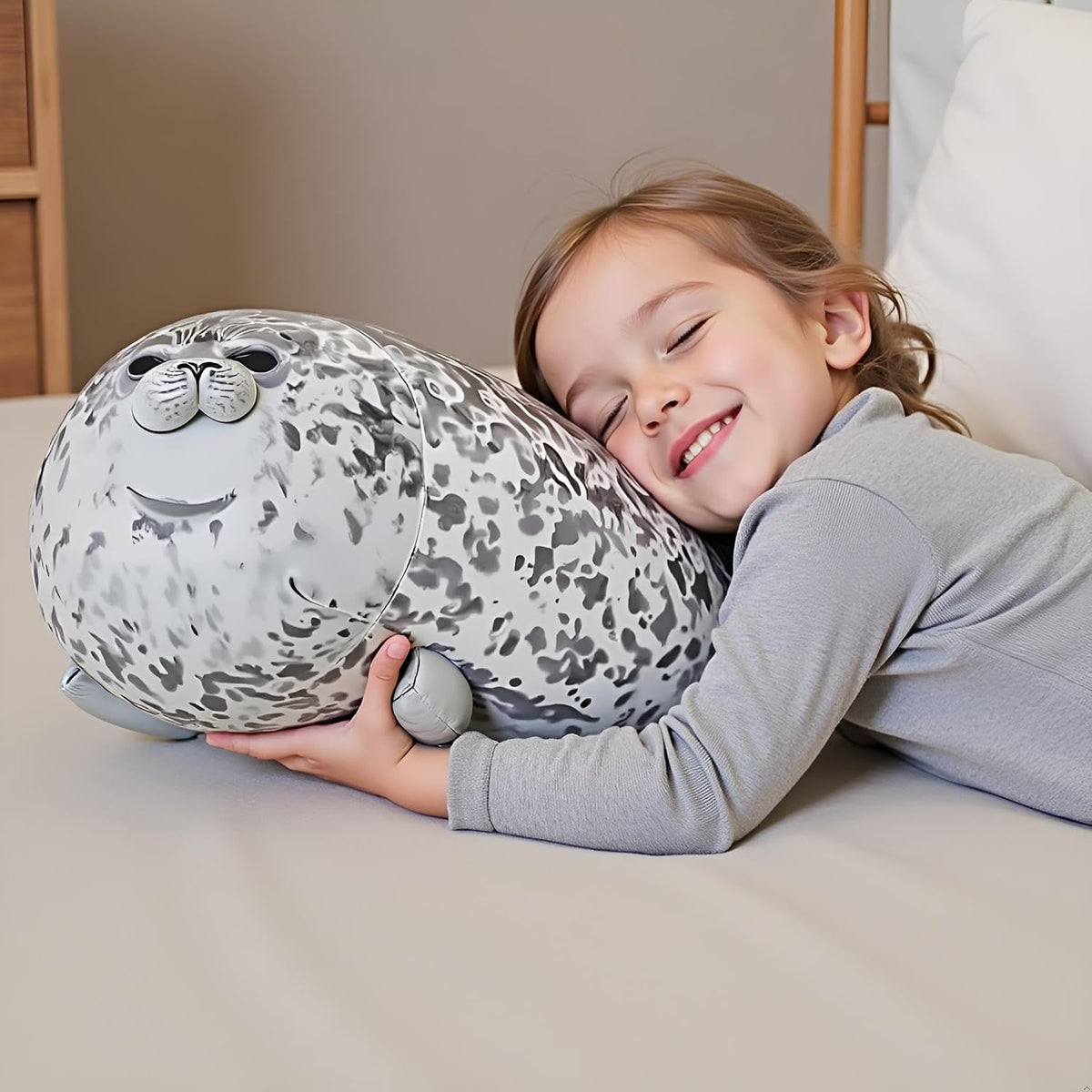 Ryttir Animal de peluche grande de 24 pulgadas, diseño de focas sua...