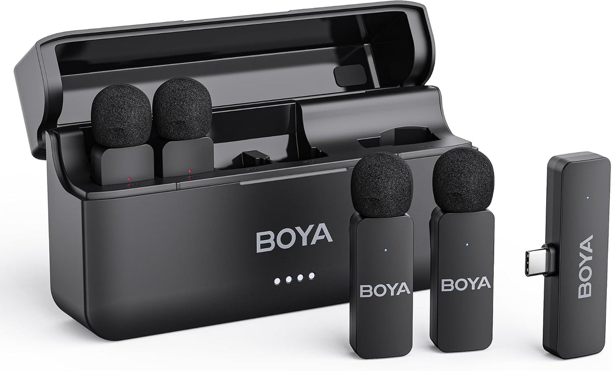 BOYA BY-V4U Micrófono Lavalier inalámbrico para iPhone 17\/16\/15 S...