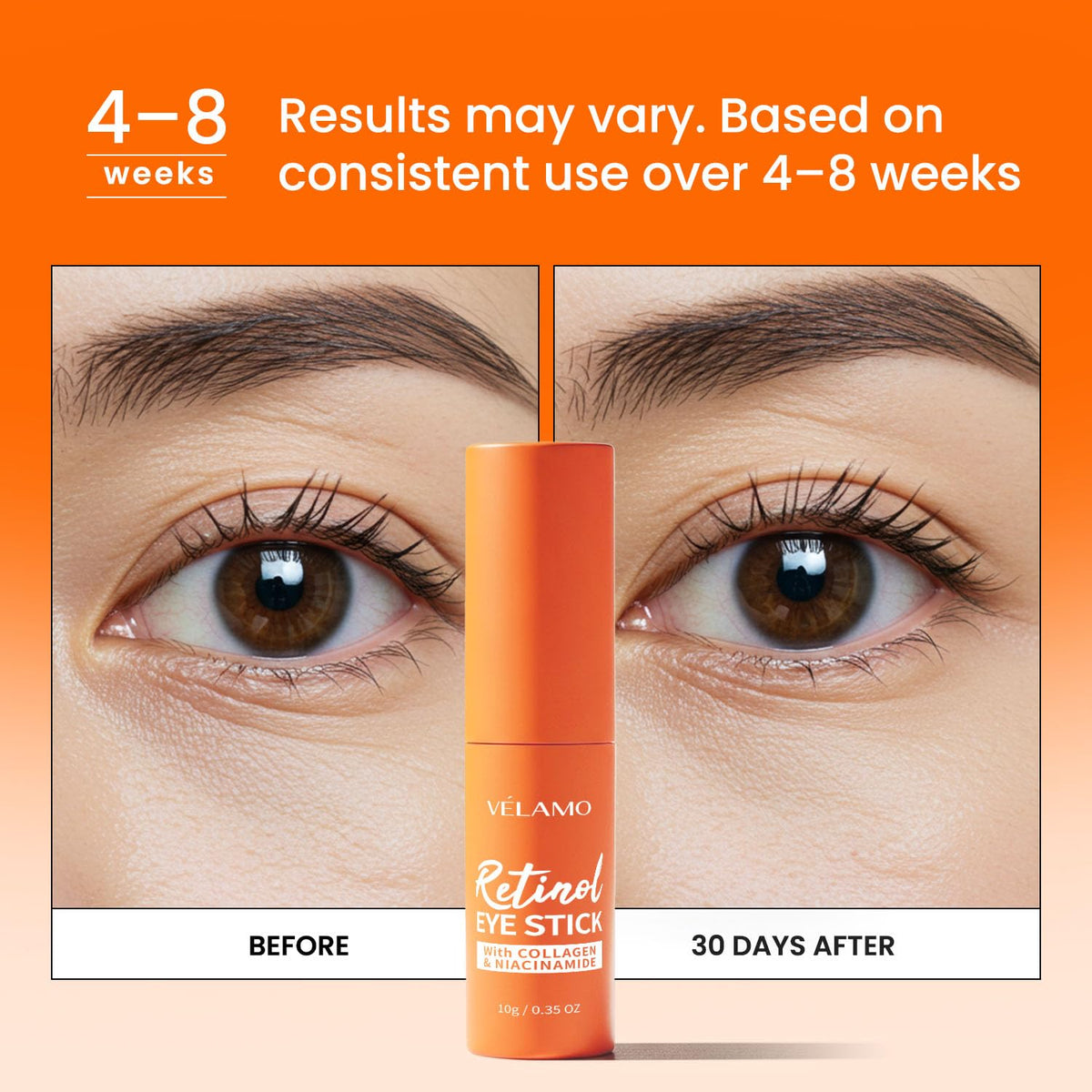 VELAMO ADVANCED Retinol Eye Stick: bálsamo para ojeras para ojeras,...