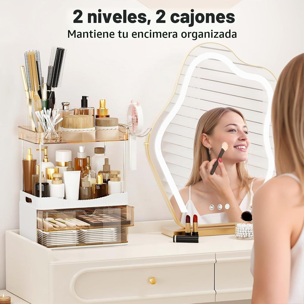 TasticTotes Organizador de mostrador de baño con soporte para secad...