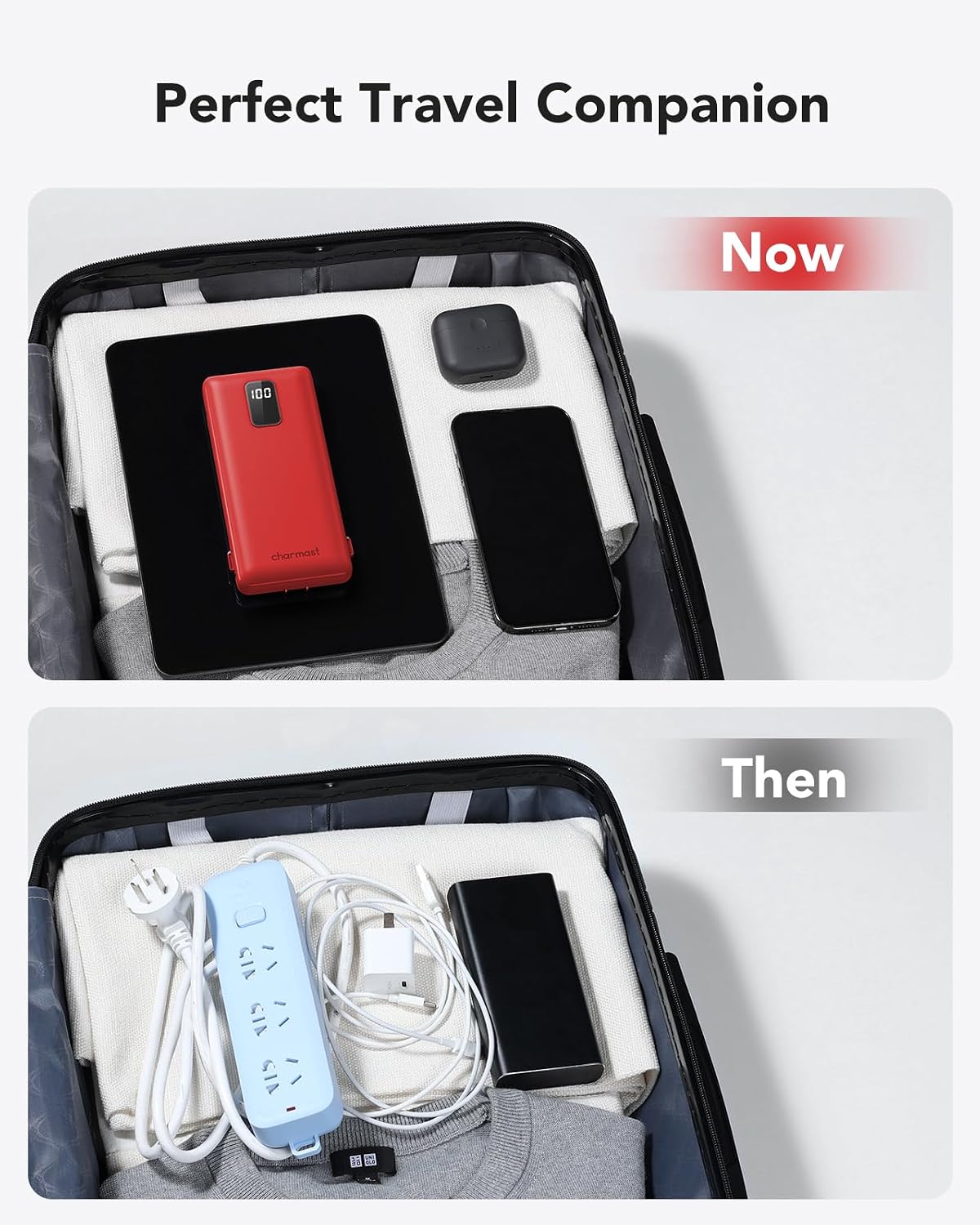 charmast Banco portátil 10000mAh del poder del cargador con el ench...