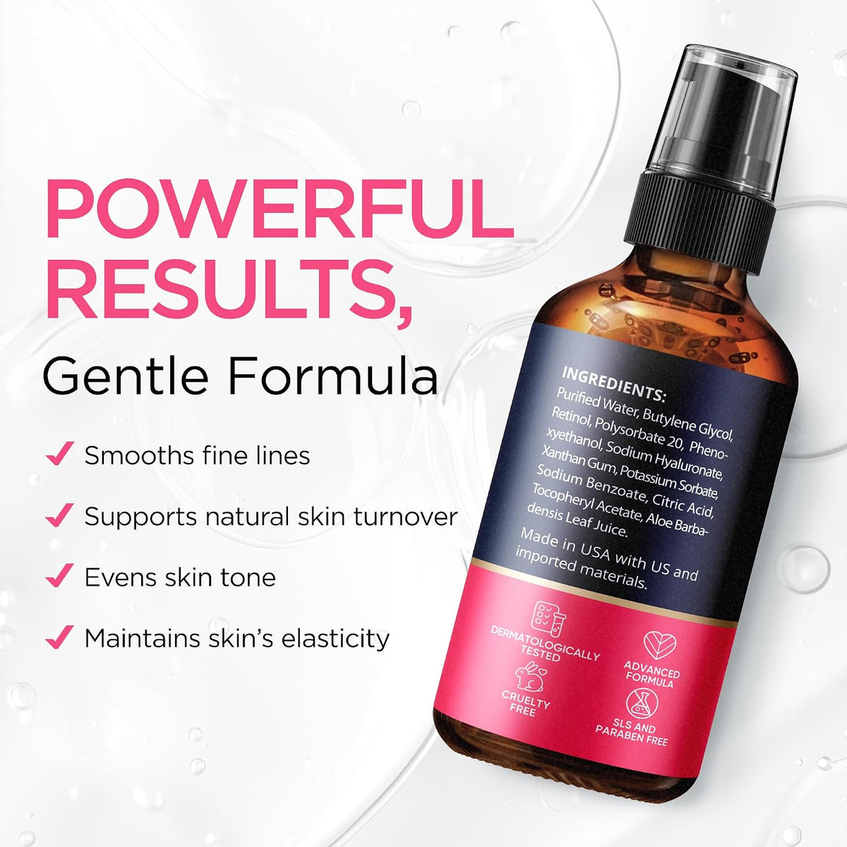 Ember Cloud - Suero de retinol para rostro con ácido hialurónico y...