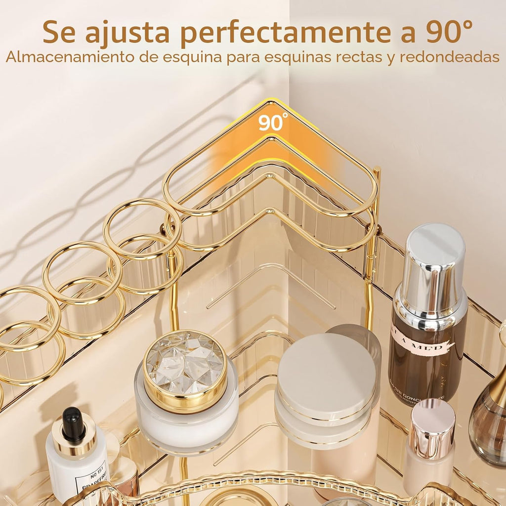 BEFSOP Organizador de esquina para mostrador de baño, organizador d...