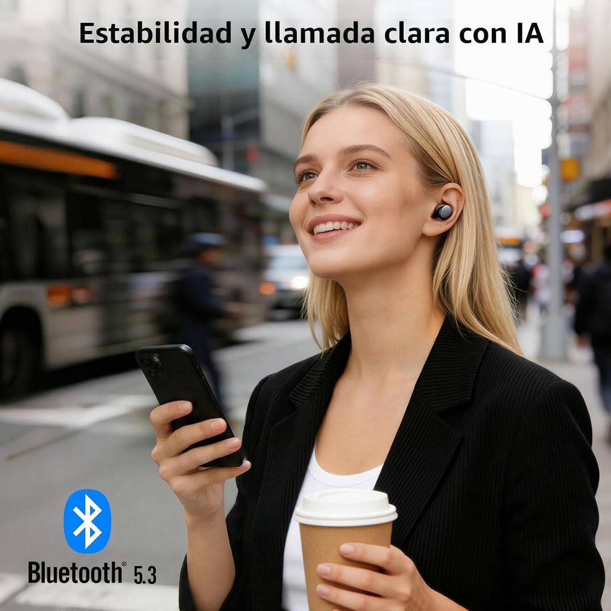 Auriculares inalámbricos TOZO T6 con sonido estéreo Bluetooth 5.3,...